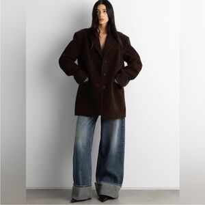 OAK + FORT Dark Brown Blazer